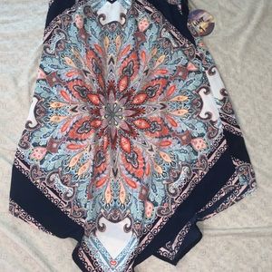 Pattern razor back dress